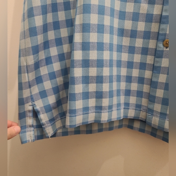 Tommy Bahama Original Fit 100% Short Sleeve Checkered Shirt - XL - Picture 3 of 9
